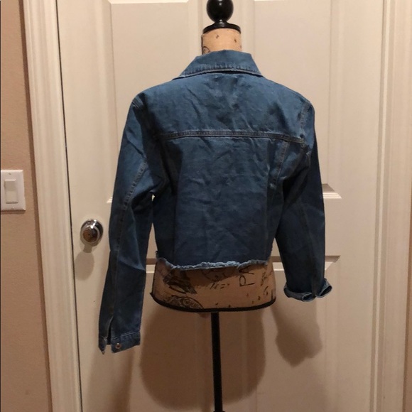 Love tree Denim jean crop jacket - Picture 8 of 8